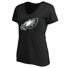 Philadelphia Eagles Women's Plus Size V-Neck T-Shirt Black | Fanatics