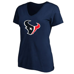 Houston Texans Women's Plus Size V-Neck T-Shirt Navy | Fanatics