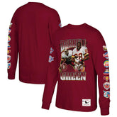 Darrell Green Washington Commanders Player Graphic Long Sleeve T-Shirt Burgundy | Mitchell & Ness