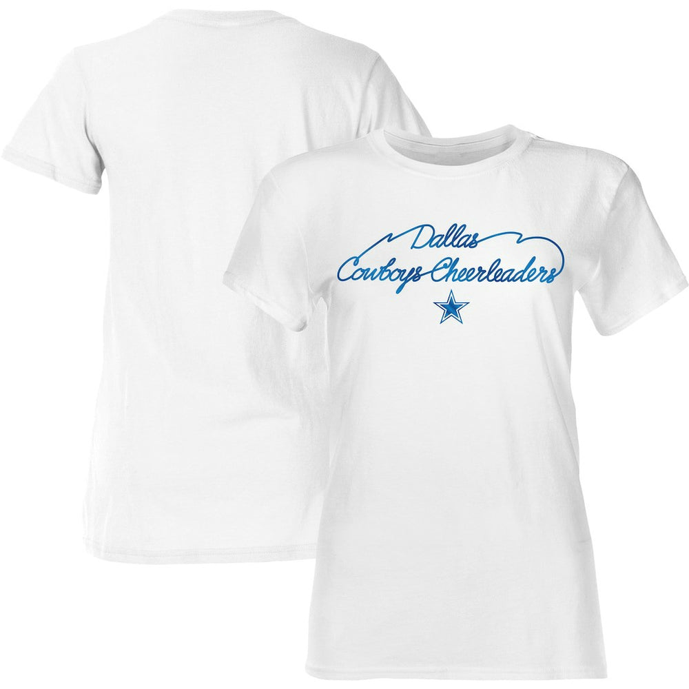 Dallas Cowboys Women's Thunderstruck Foil T-Shirt White | NFL