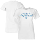 Dallas Cowboys Women's Thunderstruck Foil T-Shirt White | NFL