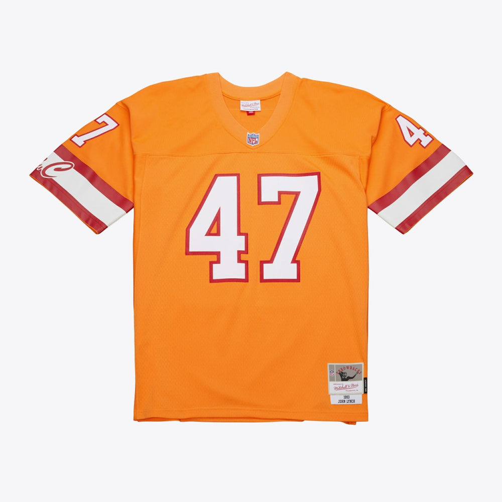 John Lynch Tampa Bay Buccaneers 1993 Legacy Replica Jersey Orange | Mitchell & Ness