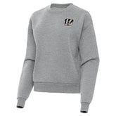 Cincinnati Bengals Antigua Women's Victory Pullover Sweatshirt Heather Gray | NFL