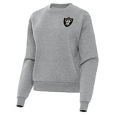 Las Vegas Raiders Antigua Women's Victory Pullover Sweatshirt Heather Gray | NFL
