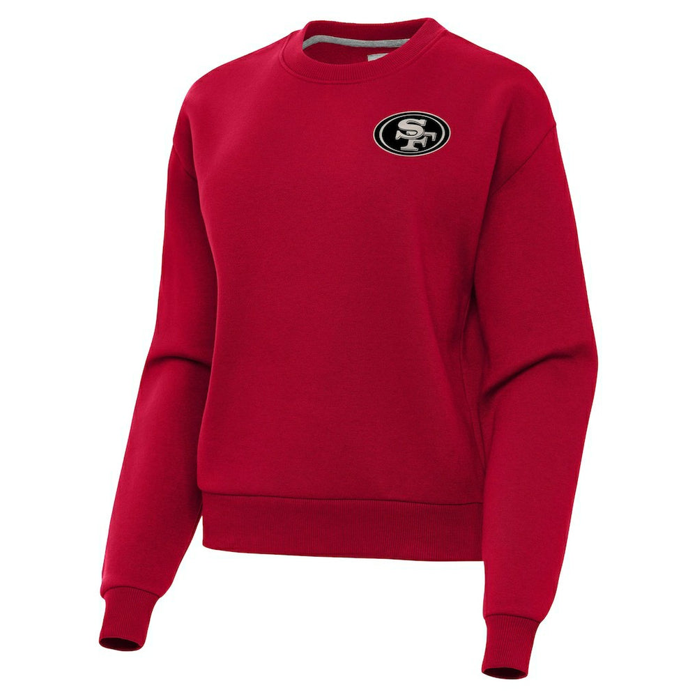 San Francisco 49ers Antigua Women's Victory Pullover Sweatshirt Scarlet | NFL