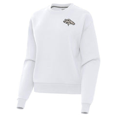 Denver Broncos Antigua Women's Victory Pullover Sweatshirt White | NFL