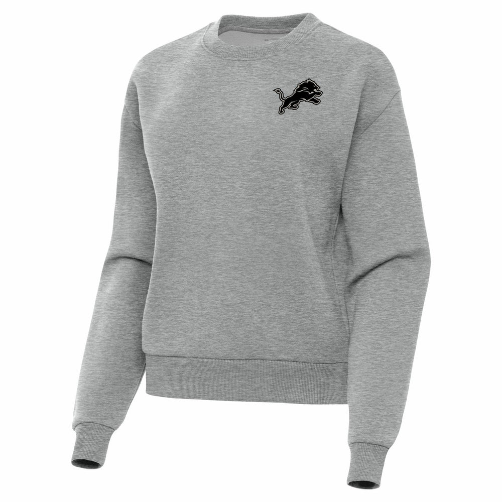 Detroit Lions Antigua Women's Victory Pullover Sweatshirt Heather Gray | NFL