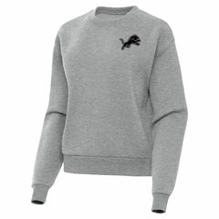 Detroit Lions Antigua Women's Victory Pullover Sweatshirt Heather Gray | NFL