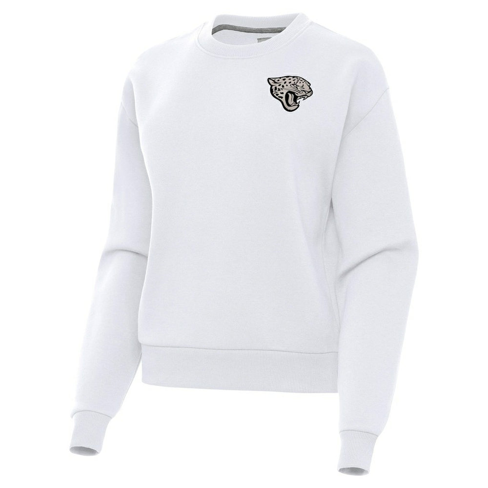 Jacksonville Jaguars Antigua Women's Victory Pullover Sweatshirt White | NFL