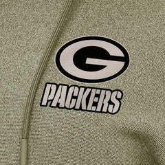 Green Bay Packers Antigua Women's Justice Pullover Hoodie Olive | NFL