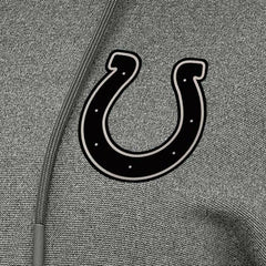Indianapolis Colts Antigua Women's Justice Pullover Hoodie Heather Black | NFL