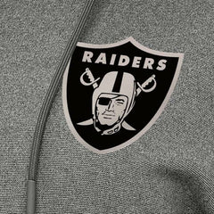 Las Vegas Raiders Antigua Women's Justice Pullover Hoodie Heather Black | NFL