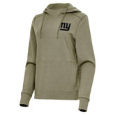 New York Giants Antigua Women's Justice Pullover Hoodie Olive | NFL