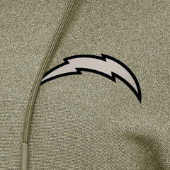 Los Angeles Chargers Antigua Women's Justice Pullover Hoodie Olive | NFL