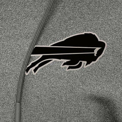 Buffalo Bills Antigua Women's Justice Pullover Hoodie Heather Black | NFL