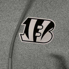 Cincinnati Bengals Antigua Women's Justice Pullover Hoodie Heather Black | NFL