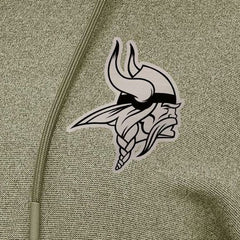 Minnesota Vikings Antigua Women's Justice Pullover Hoodie Olive | NFL