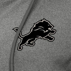 Detroit Lions Antigua Women's Seeker Full-Zip Hoodie Jacket Heather Black | NFL