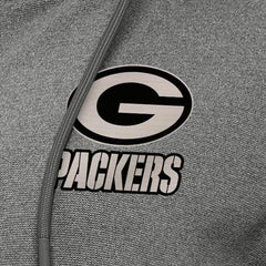 Green Bay Packers Antigua Women's Seeker Full-Zip Hoodie Jacket Heather Black | NFL