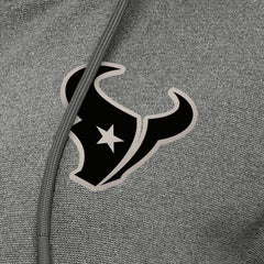 Houston Texans Antigua Women's Seeker Full-Zip Hoodie Jacket Heather Black | NFL