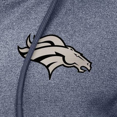 Denver Broncos Antigua Women's Seeker Full-Zip Hoodie Jacket Heather Navy | NFL