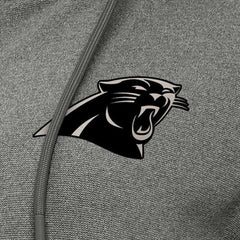 Carolina Panthers Antigua Women's Seeker Full-Zip Hoodie Jacket Heather Black | NFL