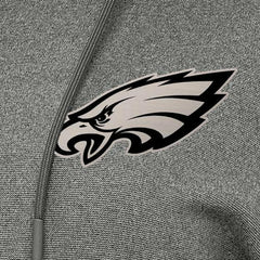 Philadelphia Eagles Antigua Women's Justice Pullover Hoodie Heather Black | NFL