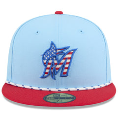 Miami Marlins New Era 2025 Fourth of July 59FIFTY Fitted Hat - MLB