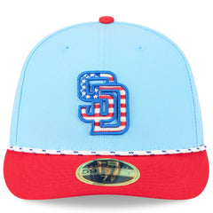 San Diego Padres New Era 2025 Fourth of July Low Profile 59FIFTY Fitted Hat - MLB