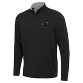 Carolina Panthers Antigua Content Quarter-Zip Pullover Top Black | NFL