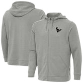 Houston Texans Antigua Effortless Full-Zip Hoodie Jacket Heather Gray | NFL