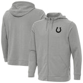 Indianapolis Colts Antigua Effortless Full-Zip Hoodie Jacket Heather Gray | NFL