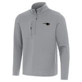 New England Patriots Antigua Insider Quarter-Zip Jacket Gray | NFL