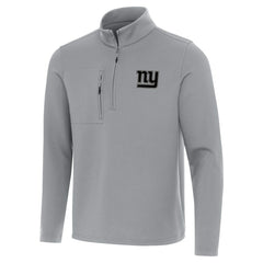 New York Giants Antigua Insider Quarter-Zip Jacket Gray | NFL
