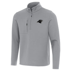 Carolina Panthers Antigua Insider Quarter-Zip Jacket Gray | NFL