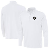 Las Vegas Raiders Antigua Reprocess Quarter-Zip Top White | NFL