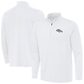 Denver Broncos Antigua Reprocess Quarter-Zip Top White | NFL