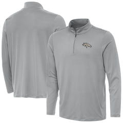 Denver Broncos Antigua Reprocess Quarter-Zip Top Gray | NFL
