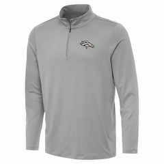 Denver Broncos Antigua Reprocess Quarter-Zip Top Gray | NFL