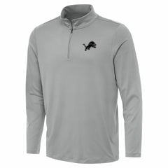 Detroit Lions Antigua Reprocess Quarter-Zip Top Gray | NFL
