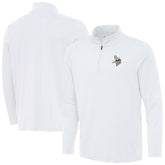 Minnesota Vikings Antigua Reprocess Quarter-Zip Top White | NFL