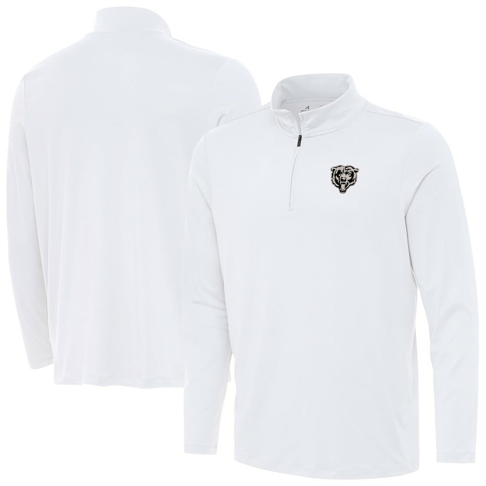 Chicago Bears Antigua Reprocess Quarter-Zip Top White | NFL