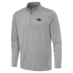 Baltimore Ravens Antigua Reprocess Quarter-Zip Top Gray | NFL