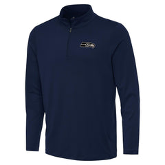 Seattle Seahawks Antigua Reprocess Quarter-Zip Top College Navy | NFL
