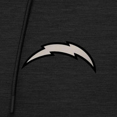 Los Angeles Chargers Antigua Spikes Raglan Quarter-Zip Hoodie Heather Black | NFL