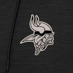 Minnesota Vikings Antigua Spikes Raglan Quarter-Zip Hoodie Heather Black | NFL