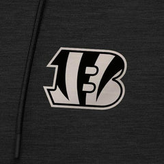 Cincinnati Bengals Antigua Spikes Raglan Quarter-Zip Hoodie Heather Black | NFL