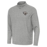 Jacksonville Jaguars Antigua Subtle Quarter-Zip Top Heather Gray | NFL