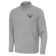 Jacksonville Jaguars Antigua Subtle Quarter-Zip Top Heather Gray | NFL