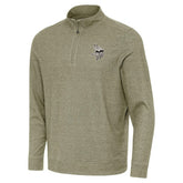 Minnesota Vikings Antigua Subtle Quarter-Zip Top Heather Olive | NFL